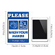 Waterproof PVC Warning Sign Stickers DIY-WH0237-007-5