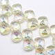 Electroplate Crystal Glass Beads Strands EGLA-F028-A02-1