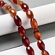 Chapelets de perles rouges en agate naturelle G-P520-C21-01-2