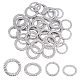 Unicraftale 40pcs 2 estilo 304 anillos de unión de acero inoxidable STAS-UN0022-16P-1