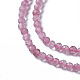Chapelets de perles aux fraises en quartz naturel G-F596-18-2mm-3