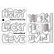 GLOBLELAND Happy St.Patrick's Day Words Theme Clear Stamps and Die Cuts Gnome Silicone Stamps Cards and Metal Cutting Dies for Card Making and DIY Embossing Scrapbooking DIY-GL0003-92-8