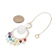 Décorations de pendentif en perles de pierres précieuses naturelles HJEW-TA00014-3