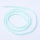 Opaque Solid Color Glass Bead Strands GLAA-Q056-39-2