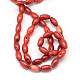 Dyed Natural Red Coral Rice Bead Strands CORA-Q026-26A-03-2