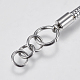 304 Stainless Steel Round Snake Chain Bracelet Making STAS-I097-026-D-3