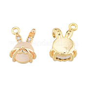 Латунные микропаве прозрачные кубические циркониевые подвески KK-N231-389