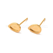 Серьги-гвоздики в форме капли из нержавеющей стали 304 STAS-H193-03G