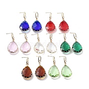 Серьги-гвоздики из светло-золотой латуни EJEW-Q800-44KCG