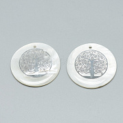 Подвески из пресноводных оболочек SHEL-Q016-015P