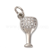 Латунные микропаве прозрачные кубические циркониевые подвески KK-P308-82P
