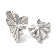 Серьги-гвоздики в форме сердца из нержавеющей стали 304 EJEW-C114-30P