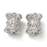 Латунные микро проложить кубического циркония бусы KK-P239-34P