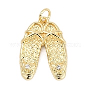 Латунные микропаве прозрачные кубические циркониевые подвески KK-G522-49B-G