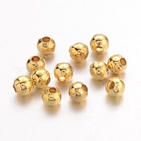 Goldene Eisen Runde Abstandskügelchen X-IFIN-E148-G