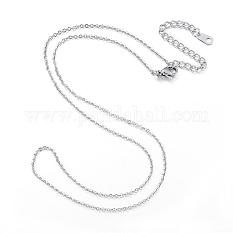304 Stainless Steel Necklaces NJEW-E080-10P