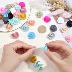 36 pièce de perles focales en silicone écologique de qualité alimentaire&nbsp;SIL-PA0001-61