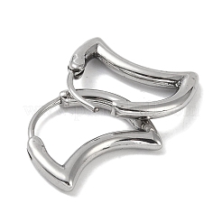 Pendientes de aro de acero inoxidable quirúrgico 316 que no se deslustran para mujer&nbsp;EJEW-P274-18A-P