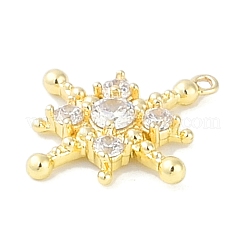 Ciondoli in ottone con pavé di zirconi chiari&nbsp;LS-KK-F875-10G