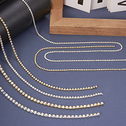 6 styles de chaînes de strass en laiton&nbsp;CHC-TA0001-05