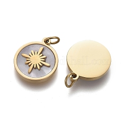 Breloques en coquille naturelle&nbsp;X-STAS-H100-03G