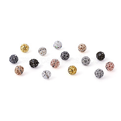 160 Stück 8 Farben Legierung Strass Perlen&nbsp;FIND-CW0001-11