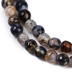 Naturbrand Knistern Achat Perlen Stränge&nbsp;G-C082-A01-38