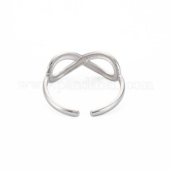 Bague manchette creuse ouverte en acier inoxydable 304 anti-ternissement pour femme&nbsp;LS-RJEW-S405-198P