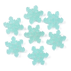 Cabochons de noël en résine translucide&nbsp;RESI-WH0026-40B-01