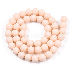Opache perle di vetro fili&nbsp;GLAA-T032-P8mm-MD09