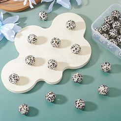 30 pz perle tonde rhinestone della resina&nbsp;OACR-TA0004-28A
