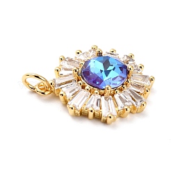 Colgante micropavé cubic zirconia de latón&nbsp;ZIRC-O044-21E-G
