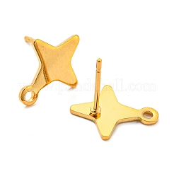 Ohrstecker aus Edelstahl 201 in Sternform&nbsp;X-STAS-Q251-02G