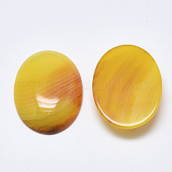 Natürlicher gebänderter Achat / gestreifte Achat-Cabochons&nbsp;X-G-T122-22F