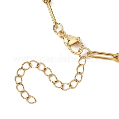 Collane con catena a graffetta con ciondolo a croce e albero della vita in acciaio inossidabile 304 per donna&nbsp;NJEW-JN05664