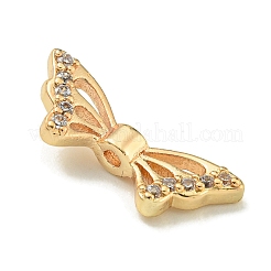 Placcatura a cremagliera in ottone con micro pavé di zirconi cubici&nbsp;KK-K386-18G-01