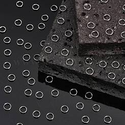 Anlaufgeschützte Schmuckteile Spaltringe aus Edelstahl in Originalfarbe&nbsp;X-STAS-E010-6x1mm-2