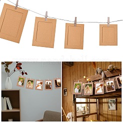 5 Satz 5 Stile Rechteckiger Bilderrahmen aus Rindslederpapier zum Aufhängen&nbsp;DIY-CJ0002-66