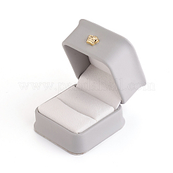 Cajas de regalo de anillo de cuero de pu&nbsp;X-LBOX-L005-A02