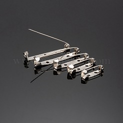 Eisen Brosche Pin Lehnen-Fanghaken bar Stifte mit Löchern&nbsp;IFIN-X0029-P