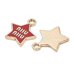 Pendentifs d'émail en alliage&nbsp;ENAM-G235-14G-05