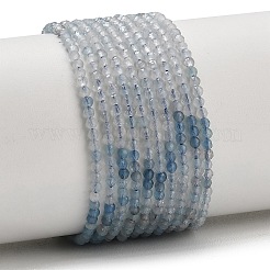 Stränge aus naturblauen Aquamarinperlen mit Farbverlauf&nbsp;G-NH0072-B01-2mm