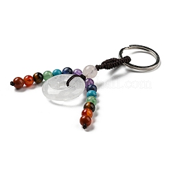 Llavero con borla de piedras preciosas naturales de 7 chakra&nbsp;G-C066-06