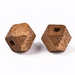Perle di legno naturale verniciate&nbsp;WOOD-T021-51A-09