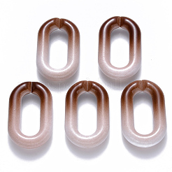 Anneaux de liaison en acrylique opaque bicolore&nbsp;OACR-S036-006B-M02