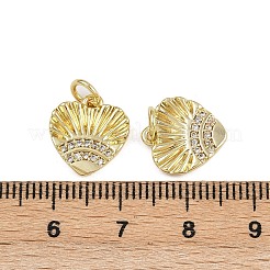 Pendentifs avec zircon cubiques à micro-pavés en laiton&nbsp;ZIRC-I367-04G-05