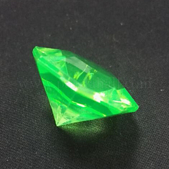Acrílico Diamante de imitación señaló espalda cabujones&nbsp;GACR-WH0001-01F