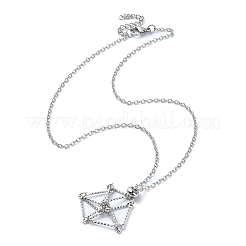 Makramee-Beutel aus Edelstahl&nbsp;NJEW-TA00121-02