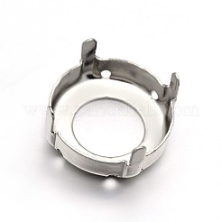 Ottone tondo piatto da cucire sulle impostazioni dei rebbi&nbsp;KK-N0084-A13-18mm