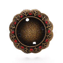Verstellbare Fassung aus Blumenlegierung und Eisen mit Strassen und drehbarem Tablett&nbsp;MAK-T012-03AB